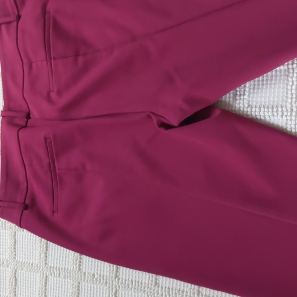 Loft Burgundy Modern Skinny Ankle pant size 10 - Picture 7 of 14